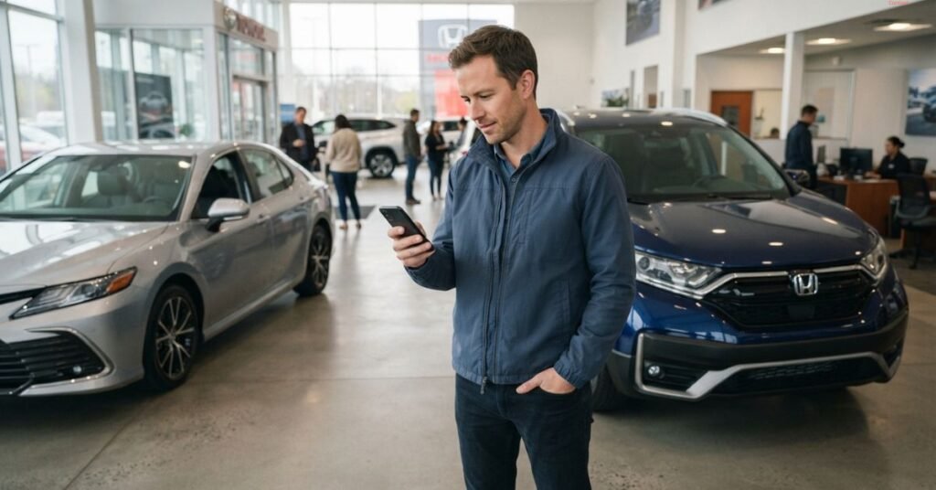 Customer is watching the reviews for the buying car