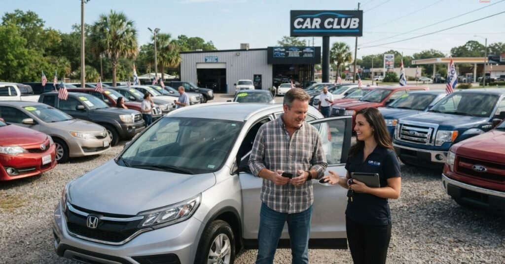 There is used car place in Southeast