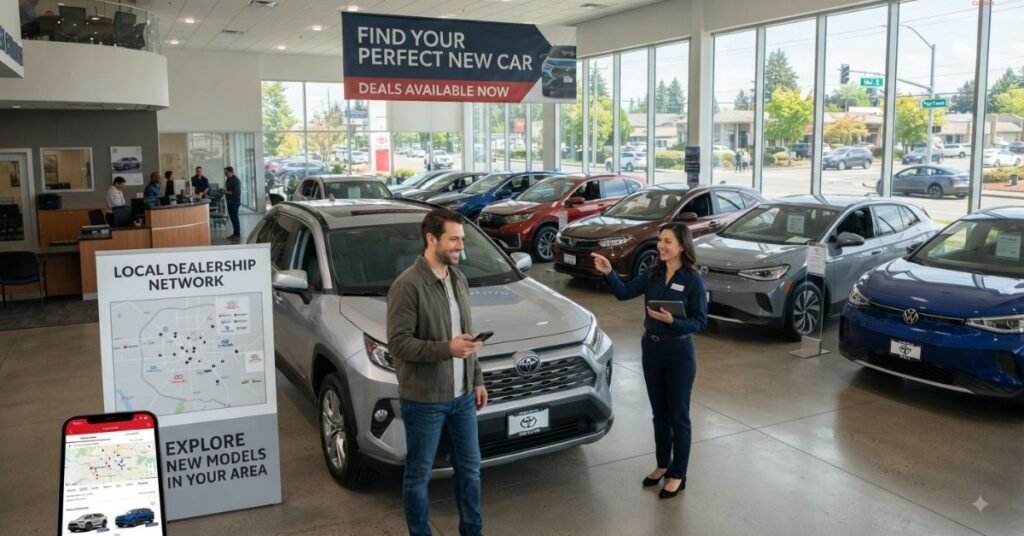 Man is finding New Car
