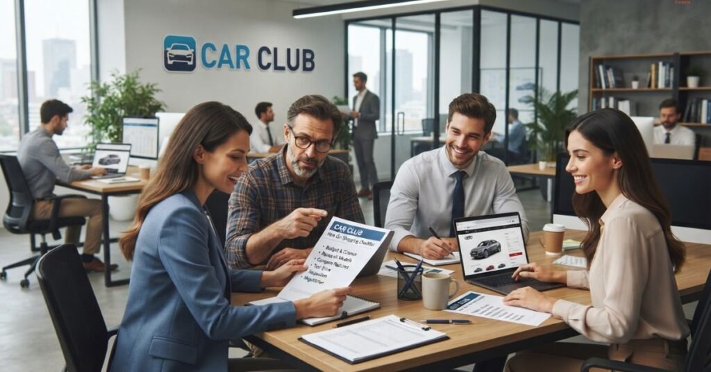 In meeting there is discussion on car checklist